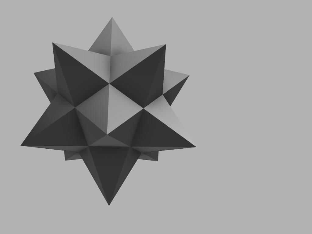 Complex geometric shapes 3D print model_29