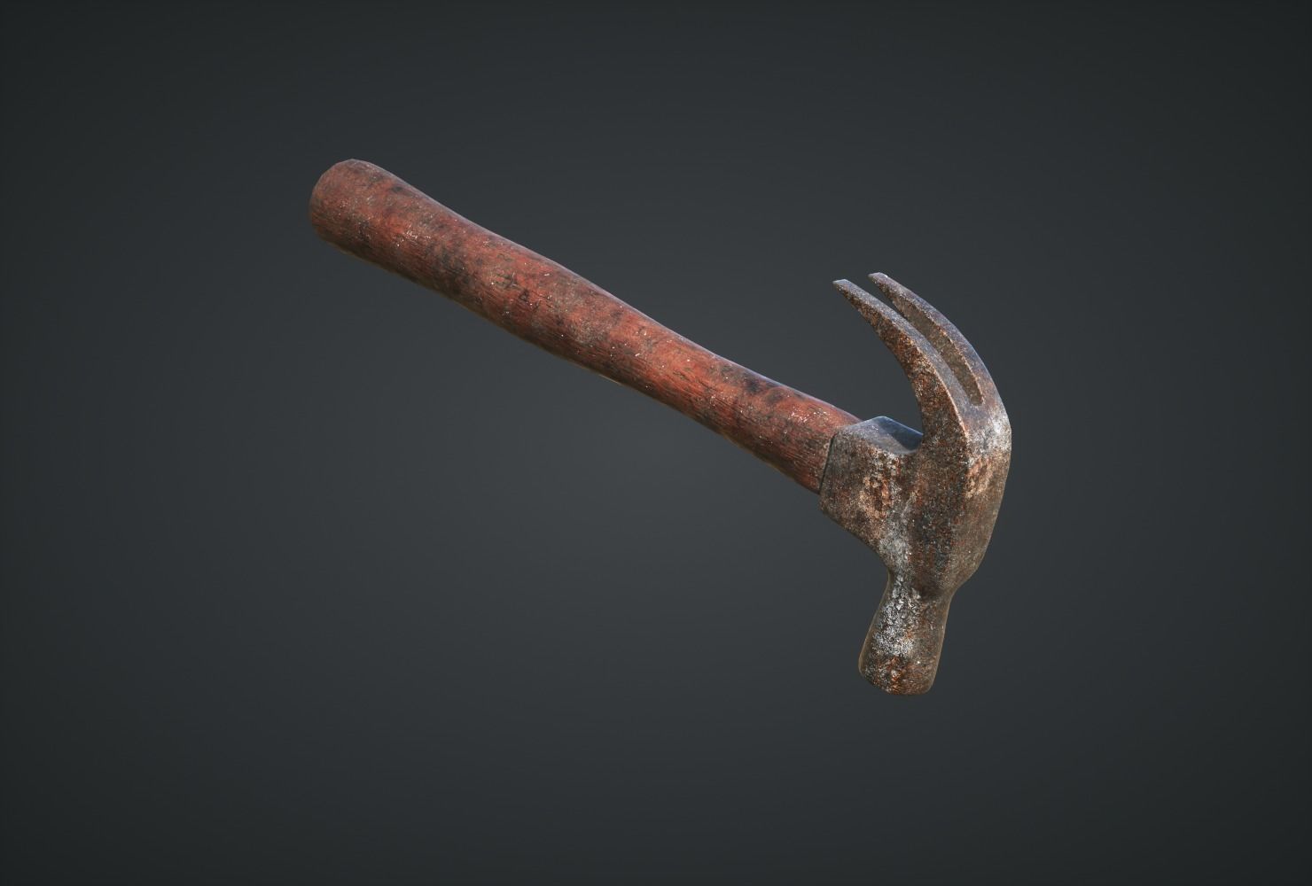 Hammer for Games Low-poly 3D model_1