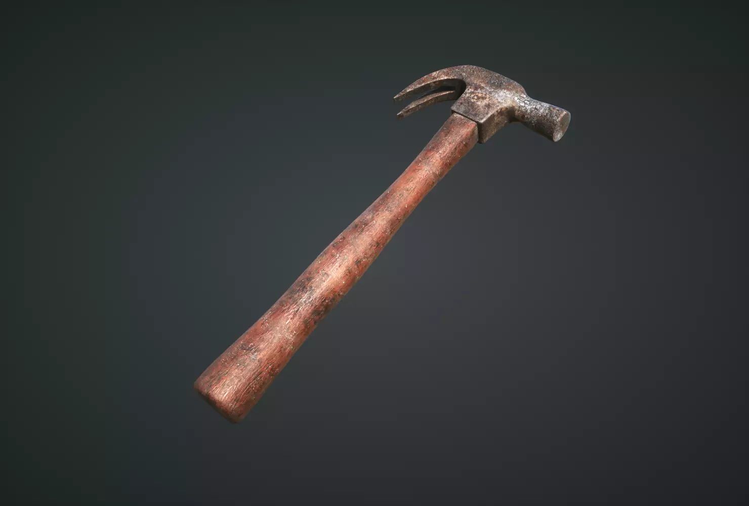 Hammer for Games Low-poly 3D model_0