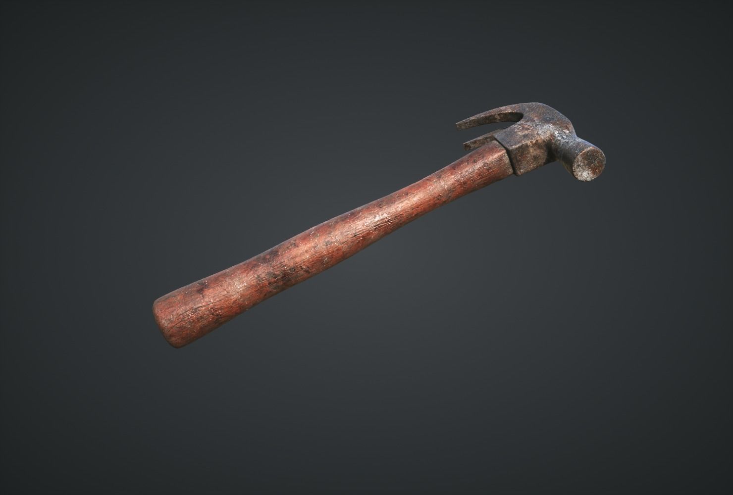 Hammer for Games Low-poly 3D model_2