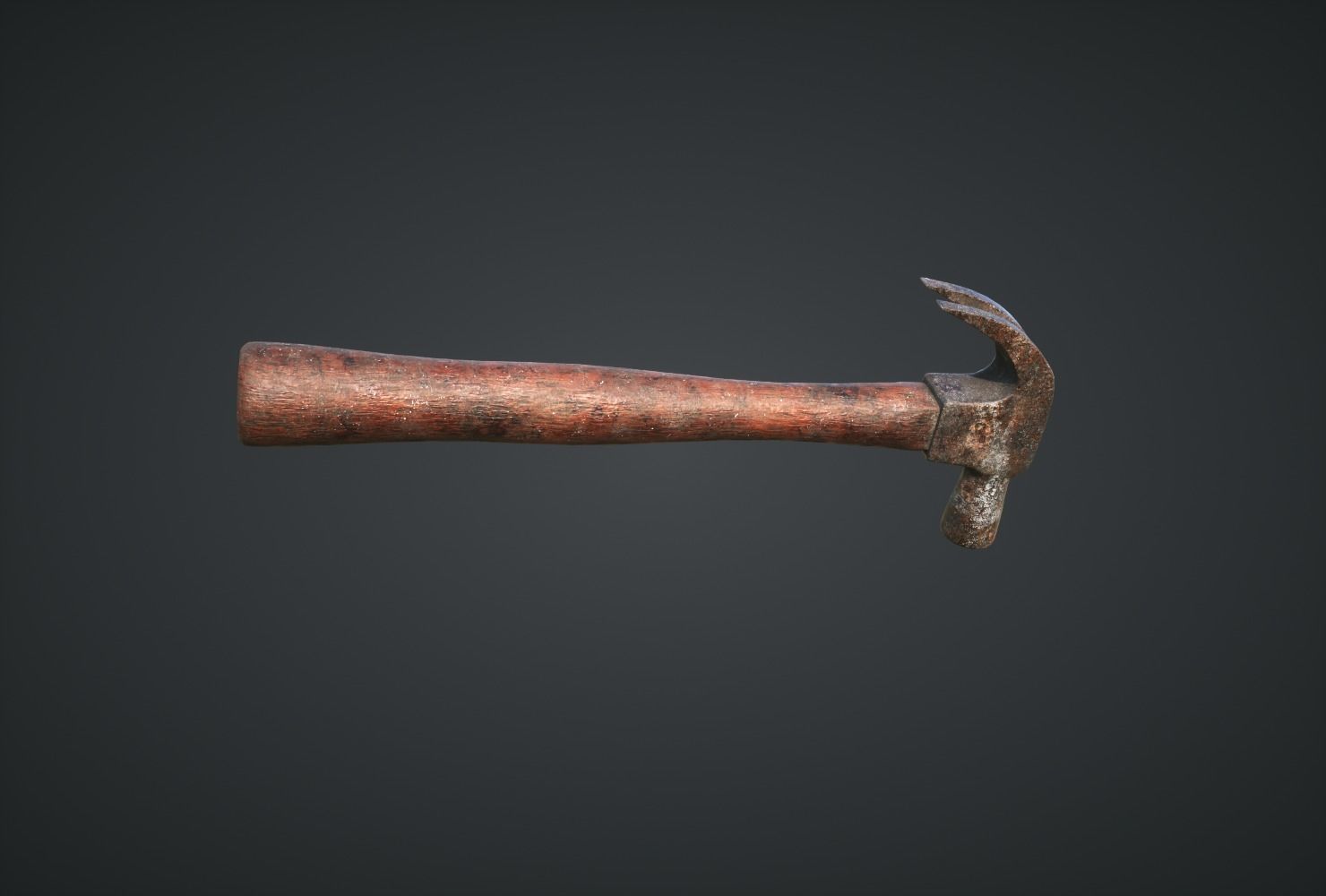 Hammer for Games Low-poly 3D model_3