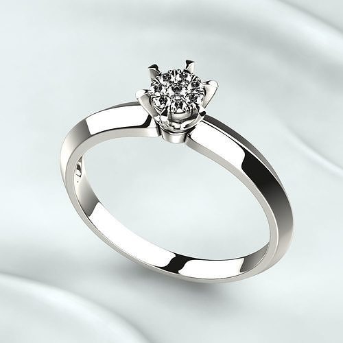 Fashion Gold Ring 3D print model