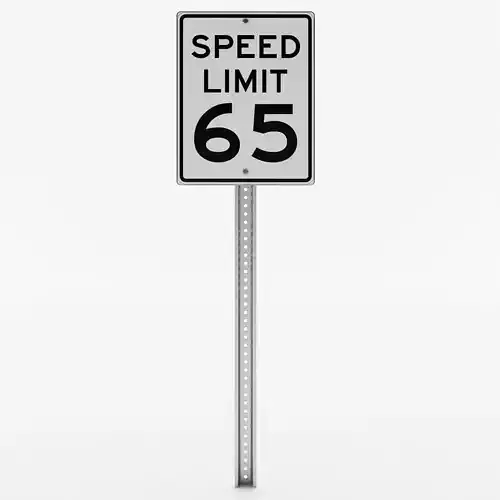 American Speed Limit Sign
