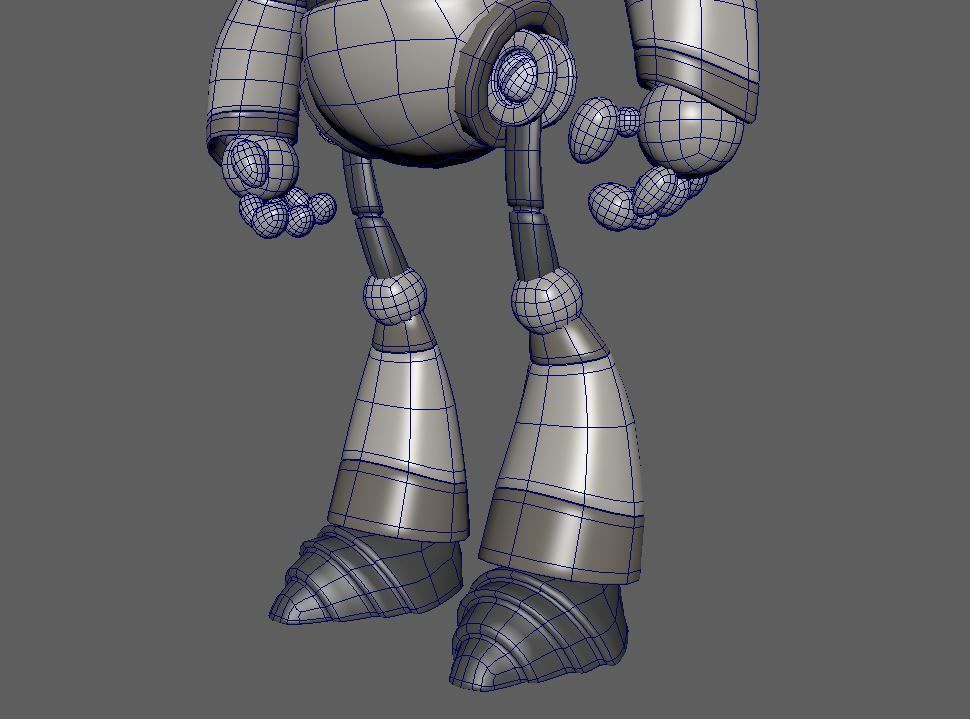 Little Robot Low-poly 3D model_11