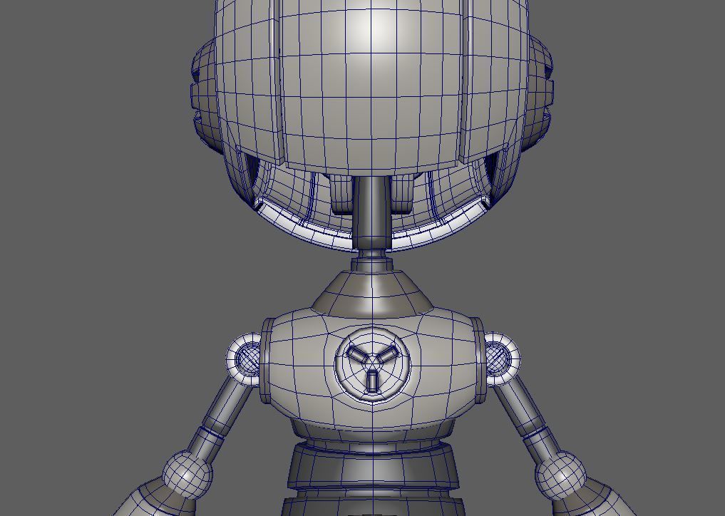 Little Robot Low-poly 3D model_10