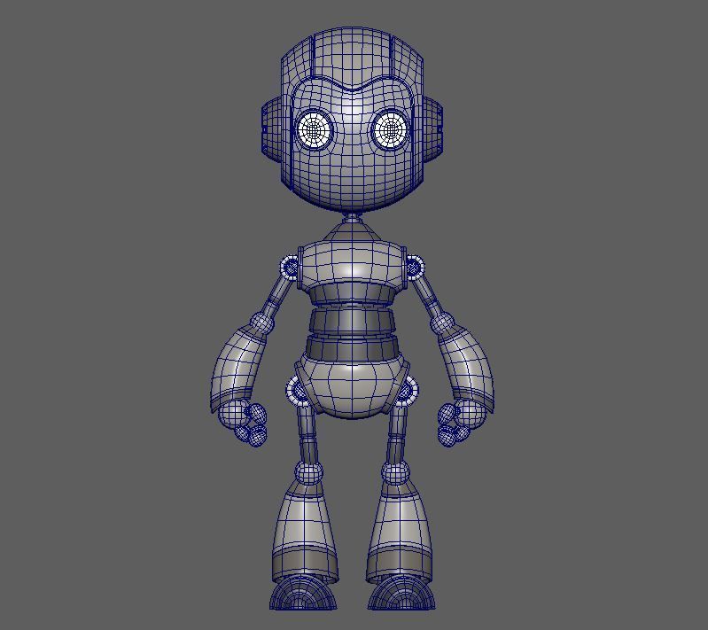 Little Robot Low-poly 3D model_4