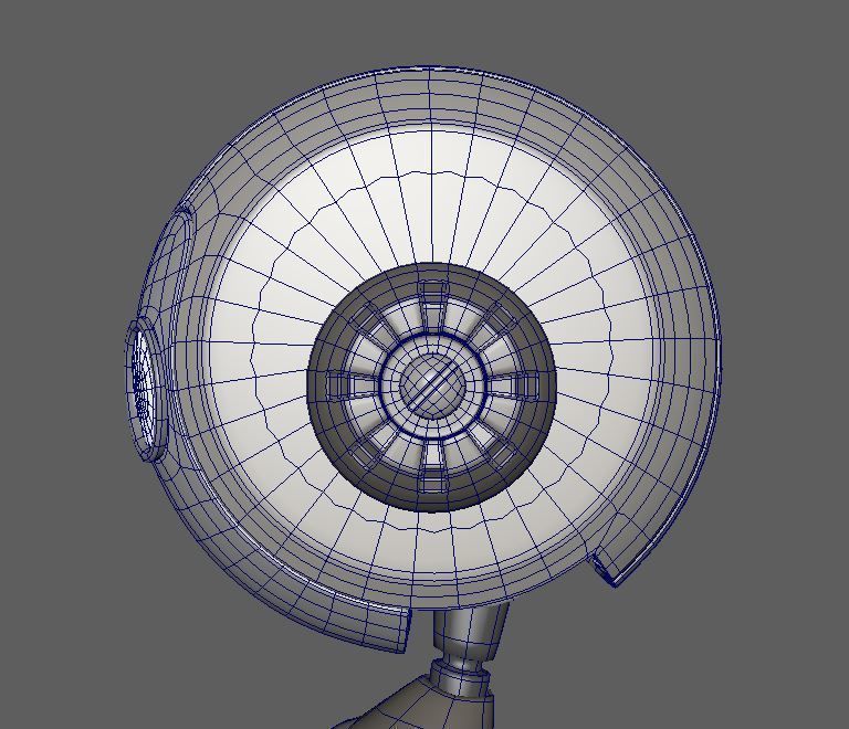 Little Robot Low-poly 3D model_9