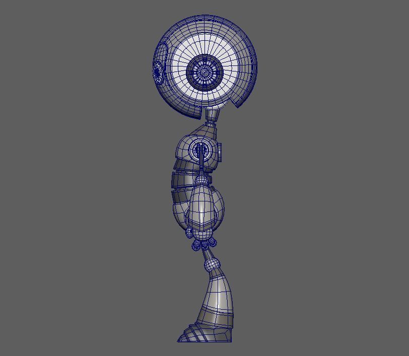 Little Robot Low-poly 3D model_6