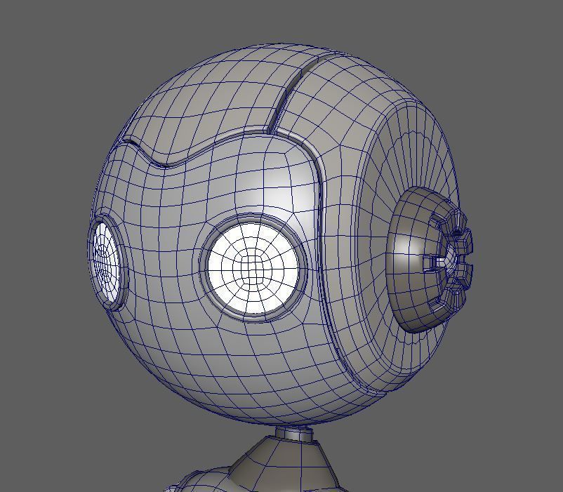 Little Robot Low-poly 3D model_8