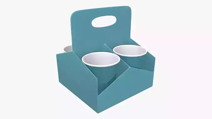 Plastic paper coffee cup holder