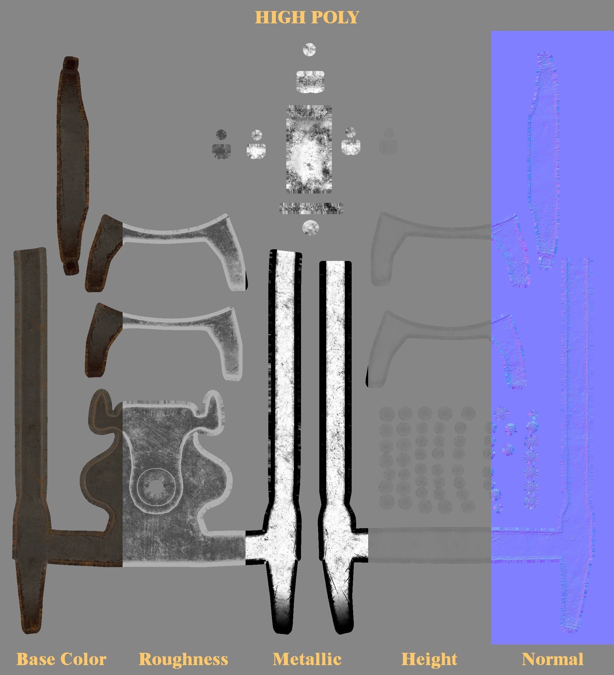 Drinking Barrel Low-poly 3D model_9