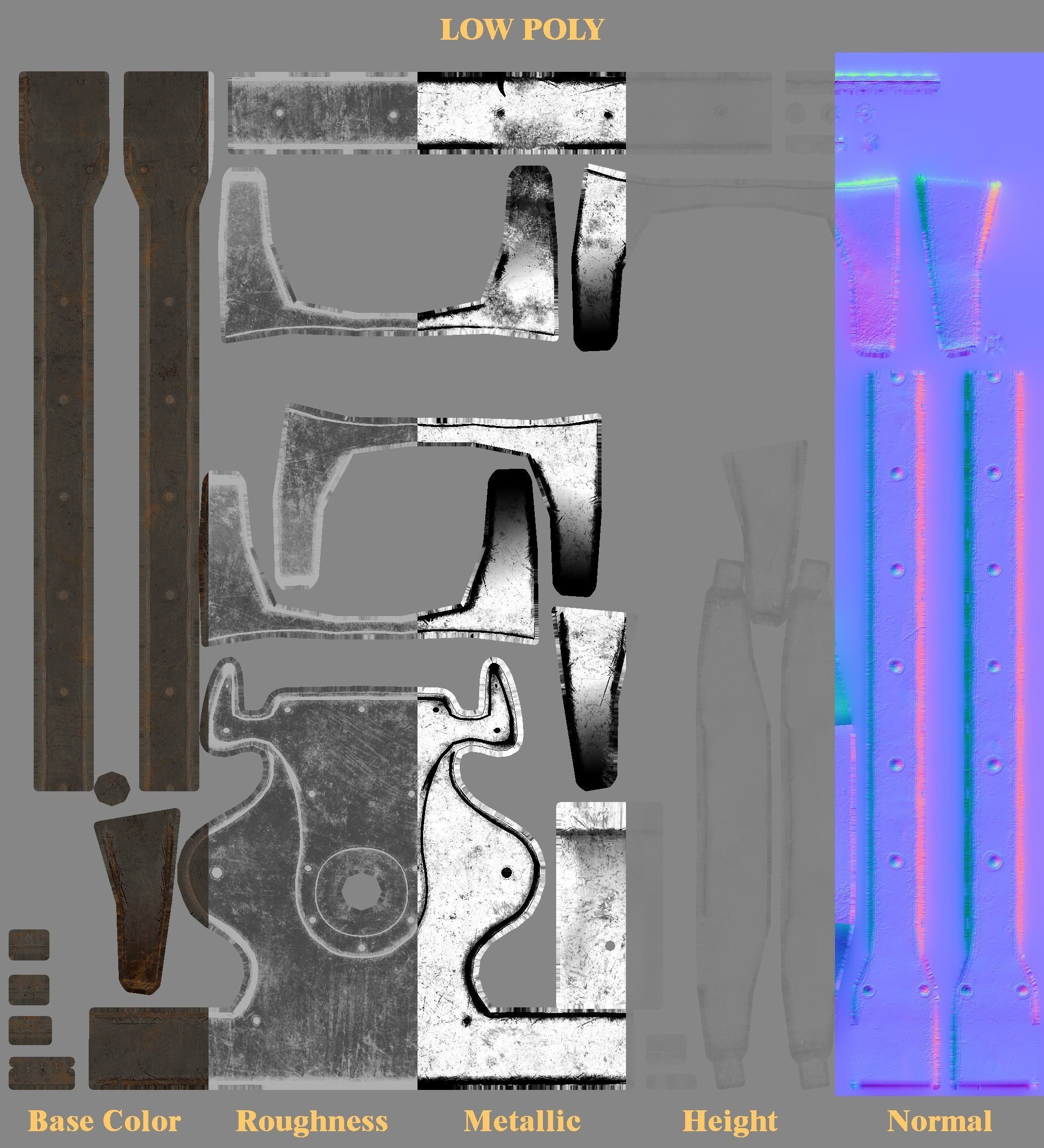 Drinking Barrel Low-poly 3D model_7