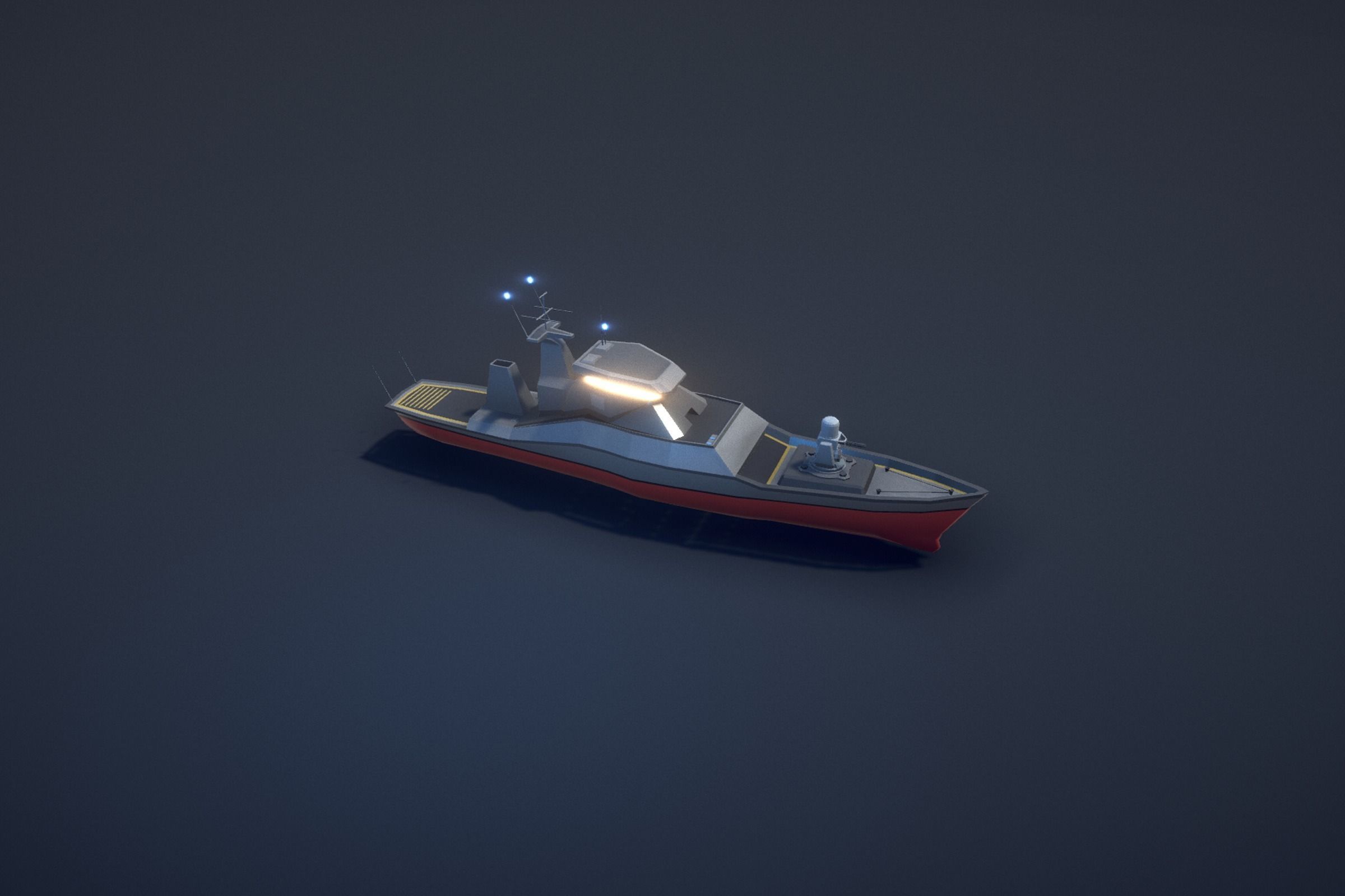 Poly Fleet Low-poly 3D model_10