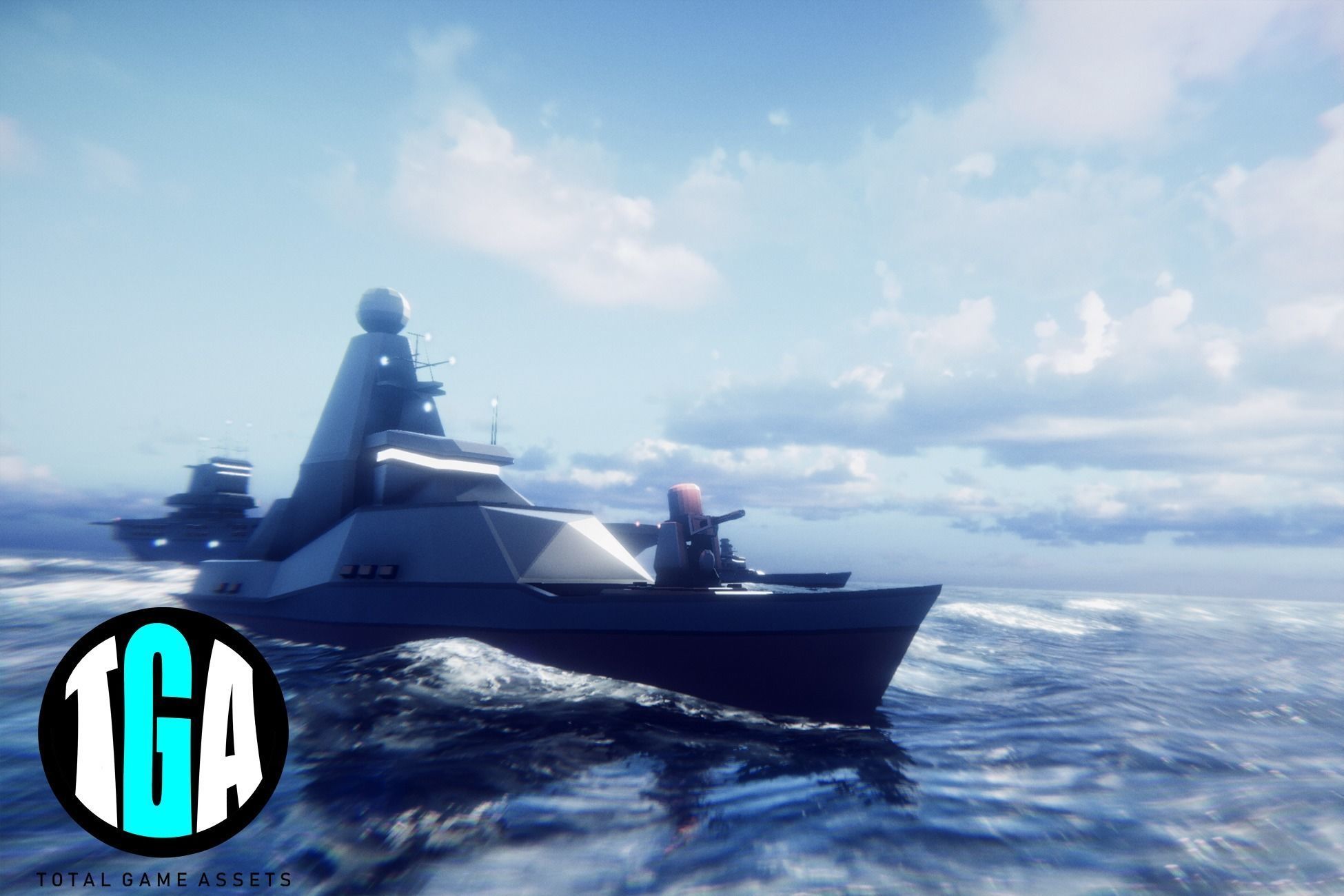 Poly Fleet Low-poly 3D model_3