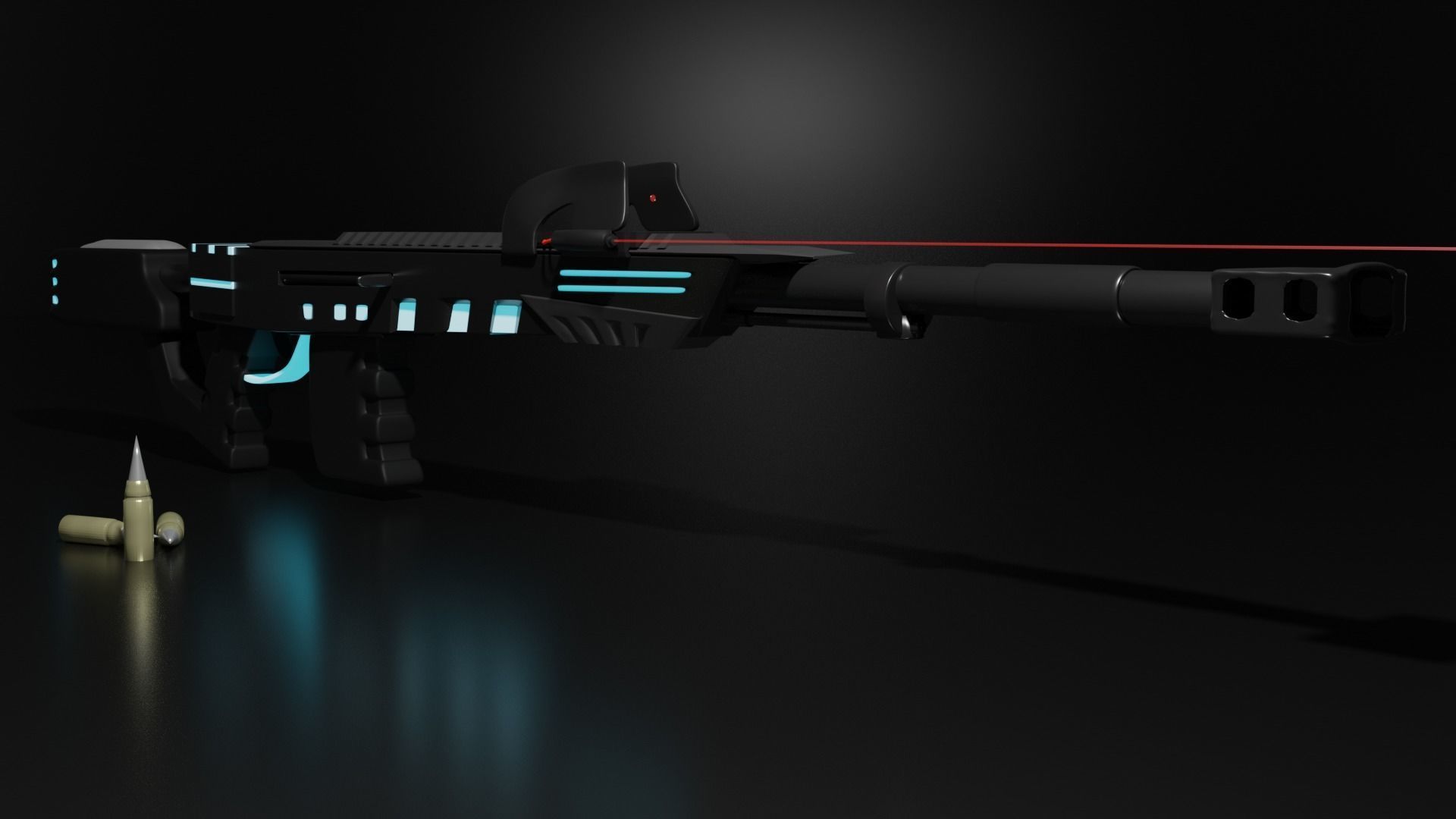 Rifle of the future 3D model_1