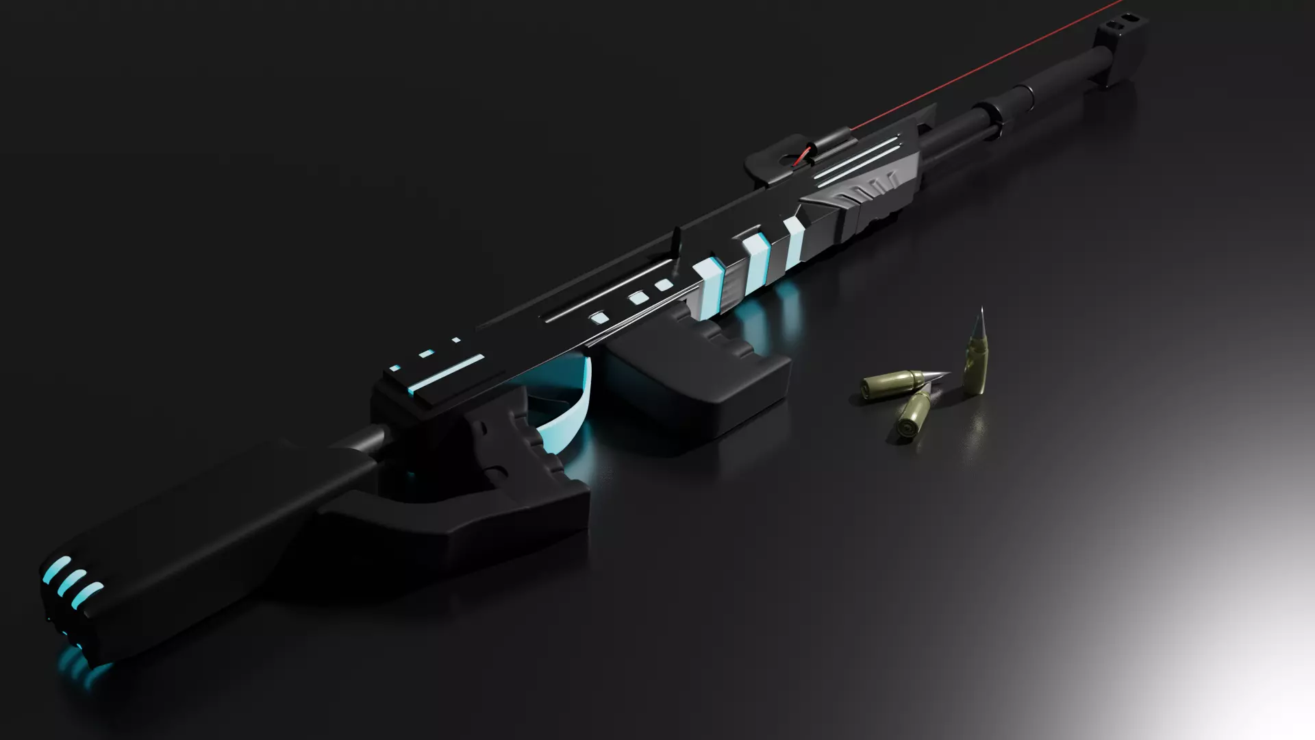 Rifle of the future 3D model_0