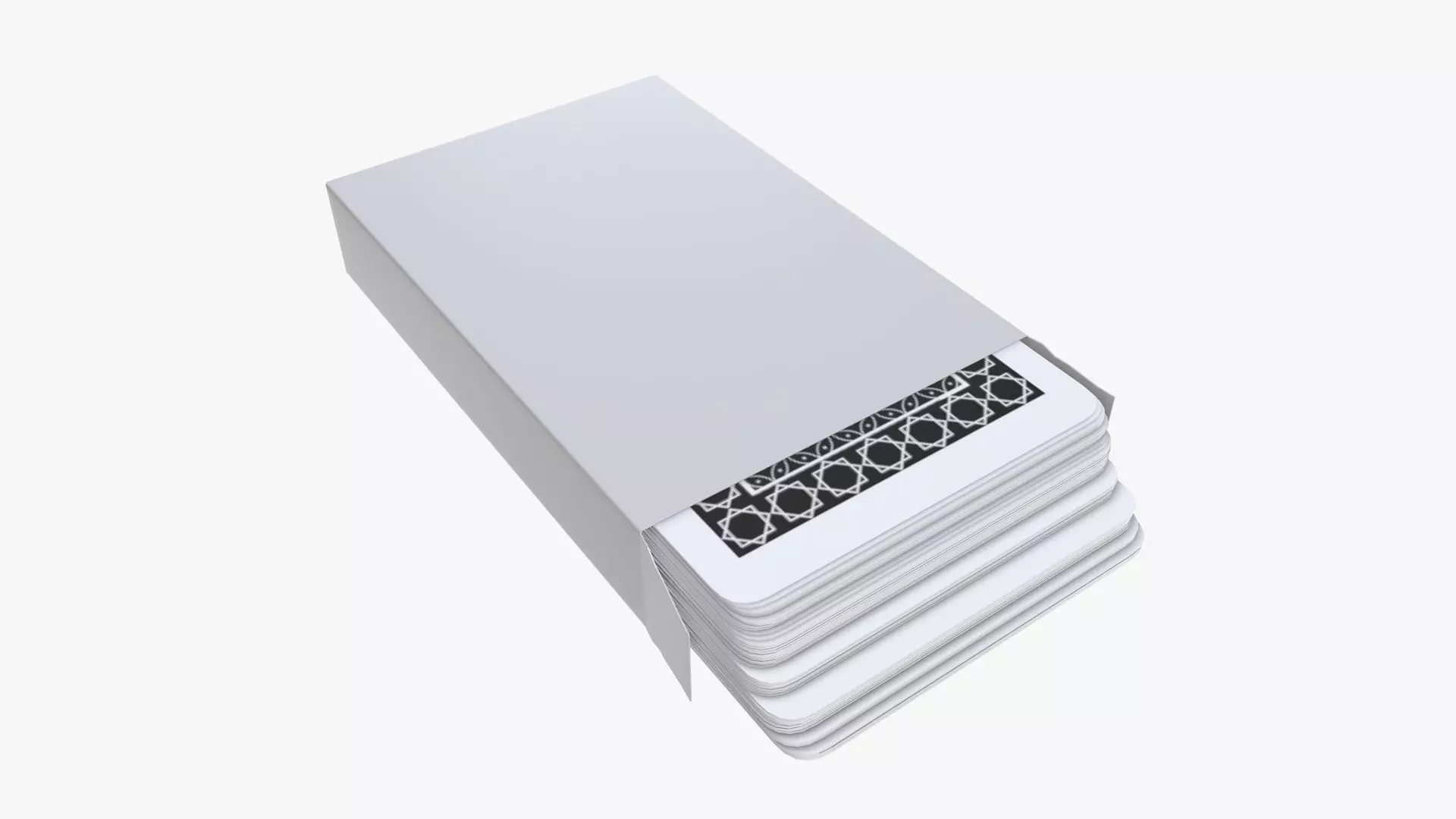 Playing cards in a box opened 3D model_0