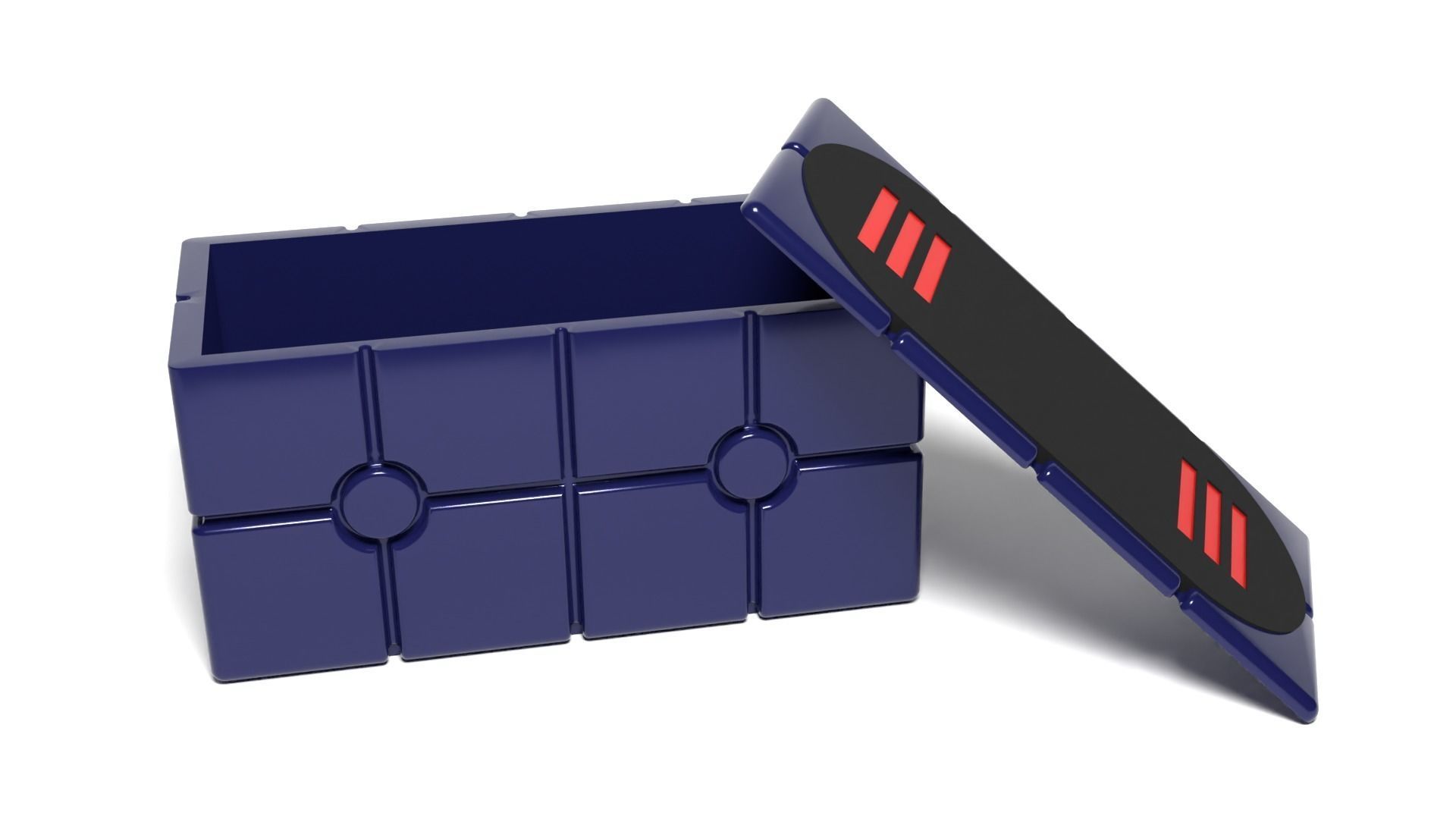 Scanning Crate with open lid 1-12 scale Blackseries  3D print model_2