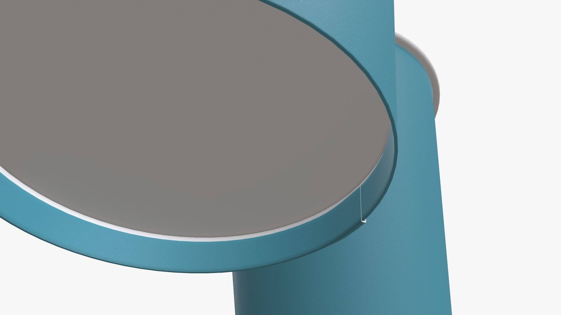 Recycled medium paper coffee cups plastic lid and holder 3D model_10