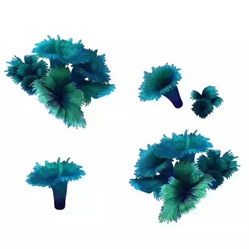 Game Model - Hanging Garden - Tianjing Coral 02 3D model