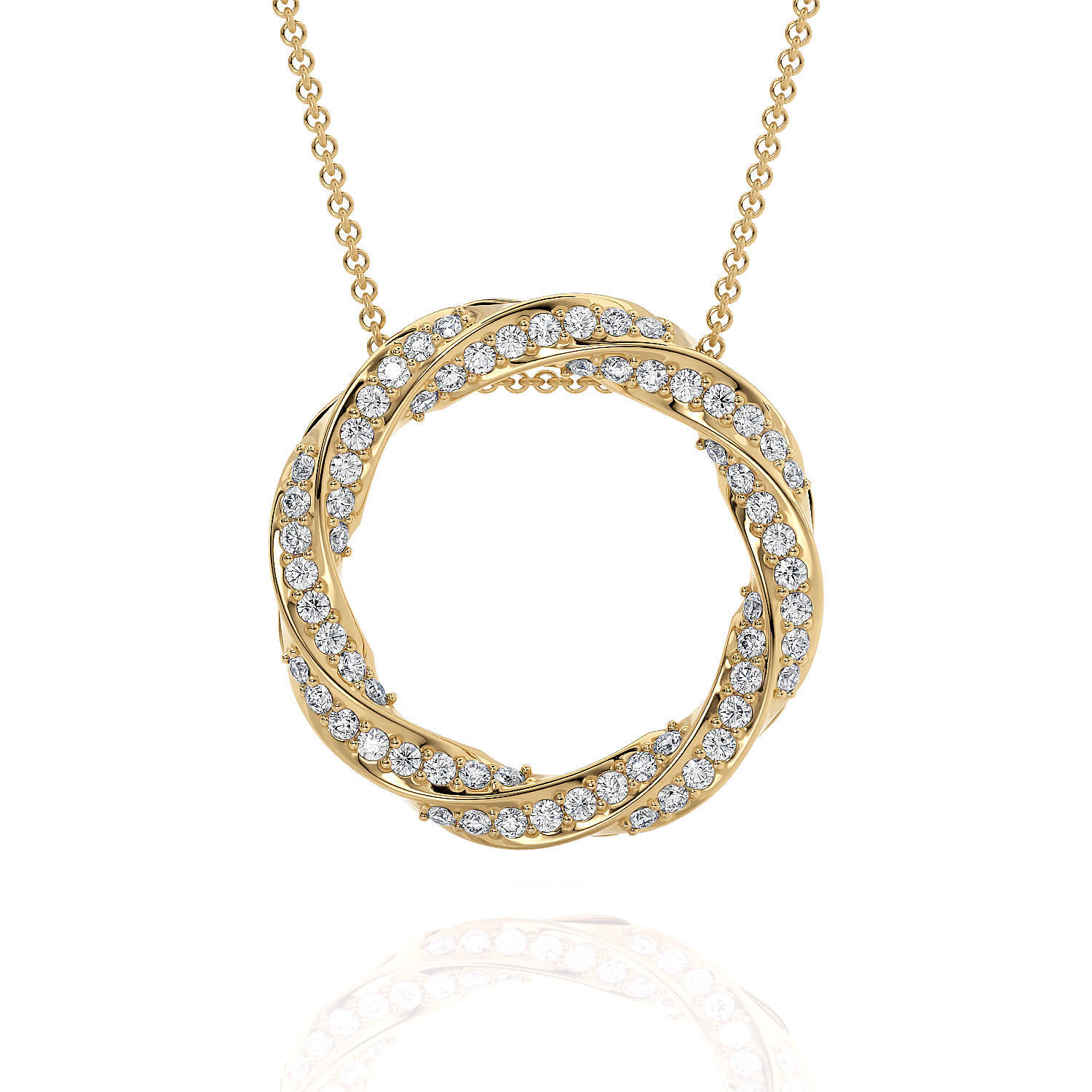 Jewelry Spiralle Pendant with stones 3D print model_10