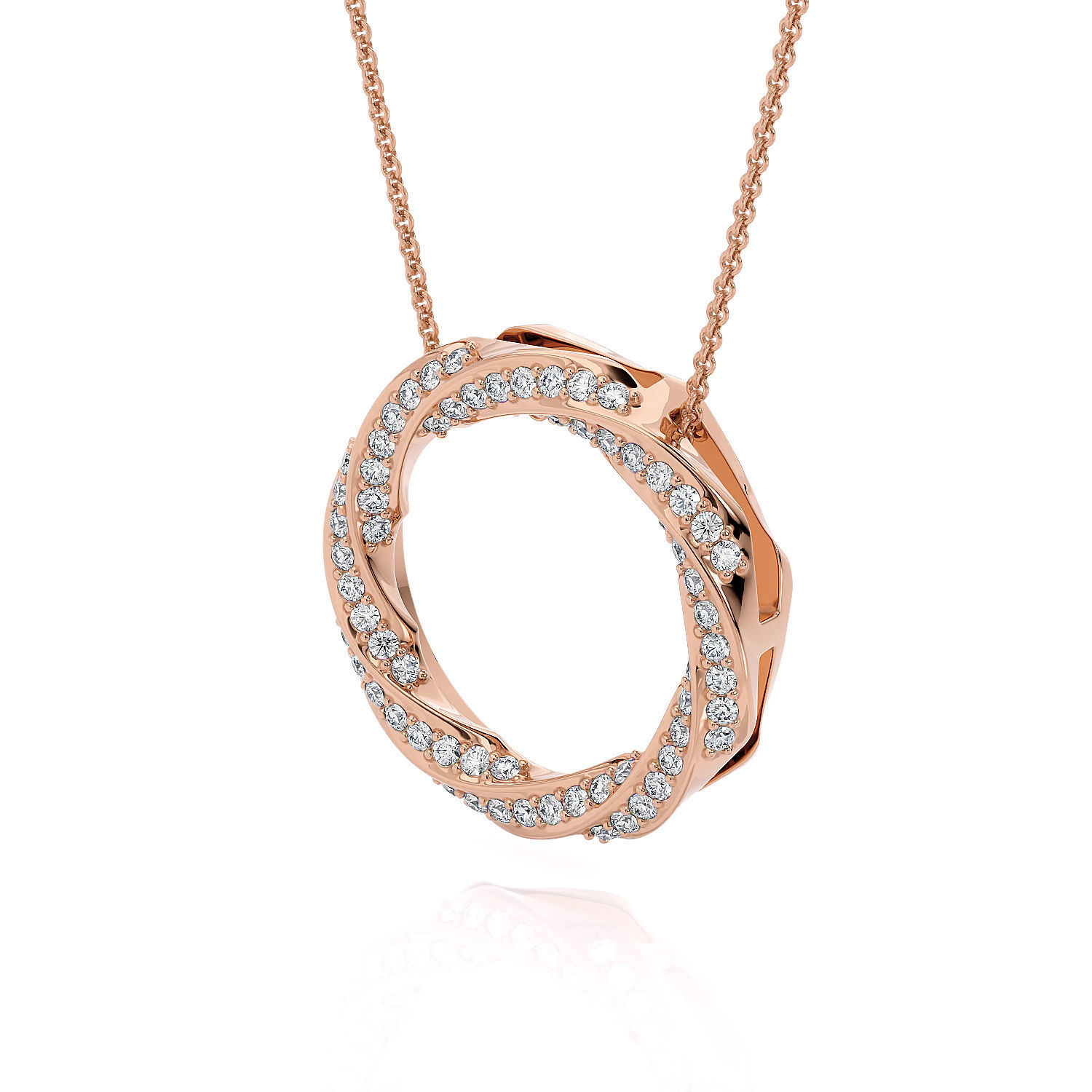 Jewelry Spiralle Pendant with stones 3D print model_11