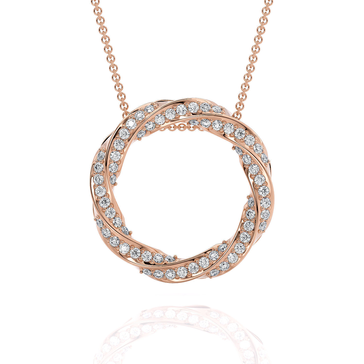 Jewelry Spiralle Pendant with stones 3D print model_8