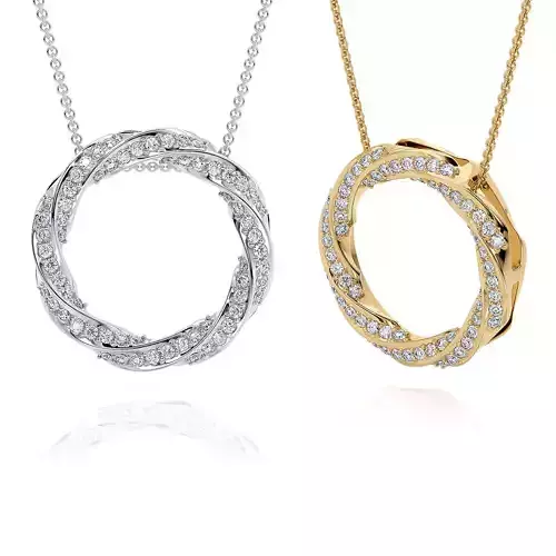 Jewelry Spiralle Pendant with stones 3D print model