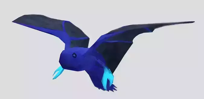 Demouhl bat flying in sky