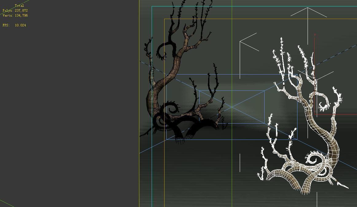 Game Model - Hanging Garden - Cloud Tree 01 3D model_1