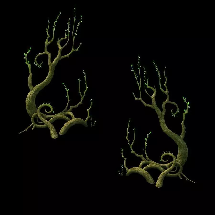 Game Model - Hanging Garden - Cloud Tree 01 3D model_0