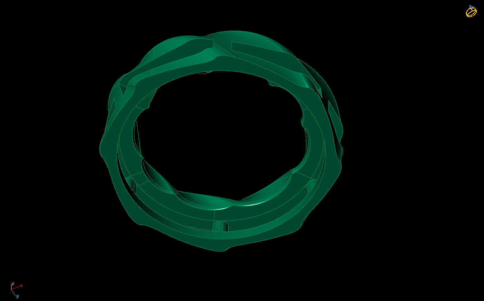 Jewelry Spiralle Pendant Printable model 3D print model_4