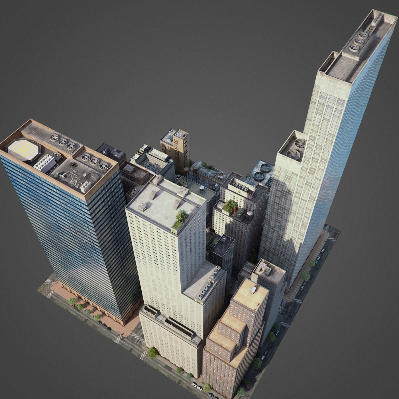 City District H18-A21 3D model_2