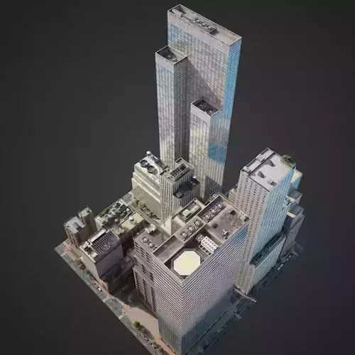 City District H18-A21 3D model City District H18-A21 3D model