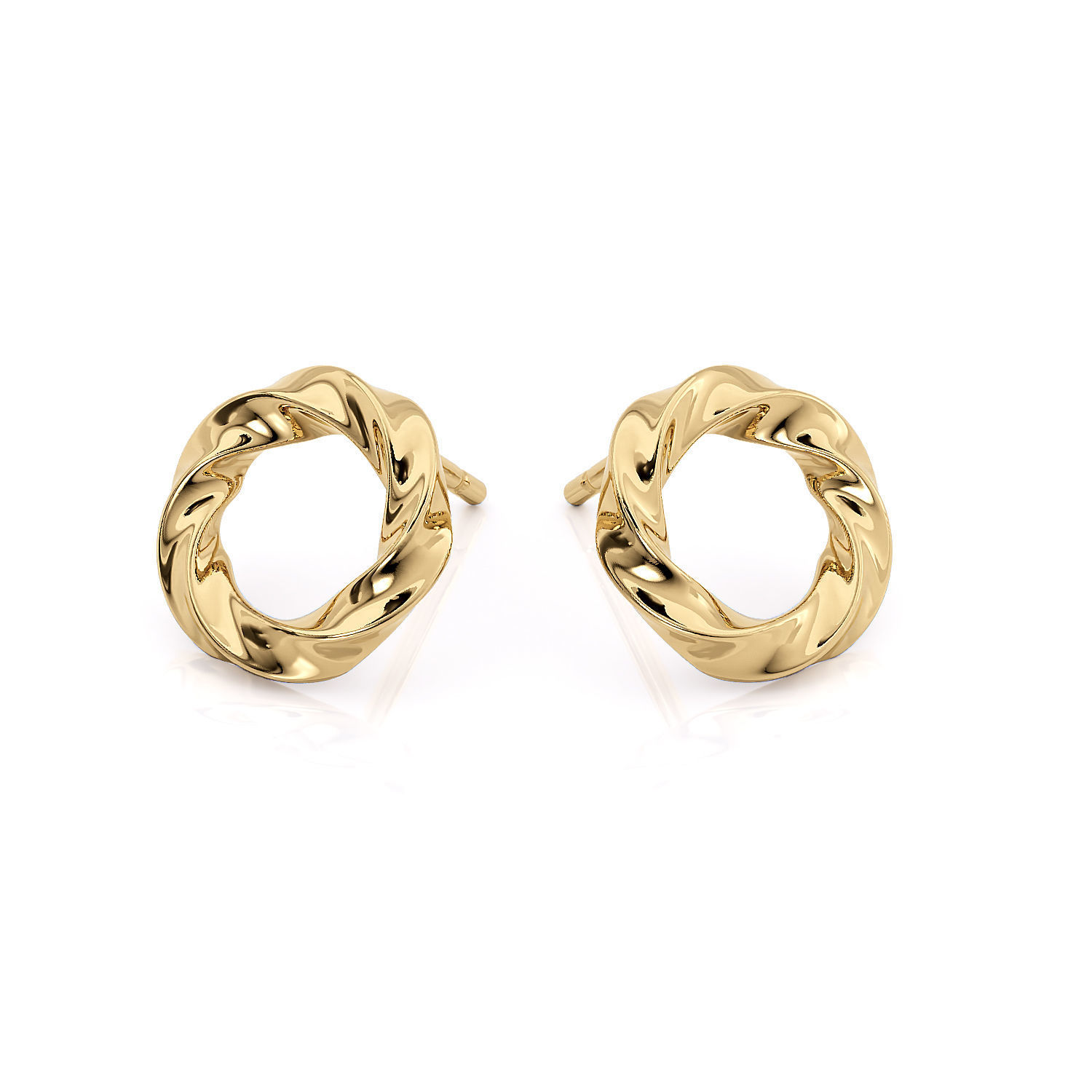 Jewelry Spiralle Earring Printable model 3D print model_7