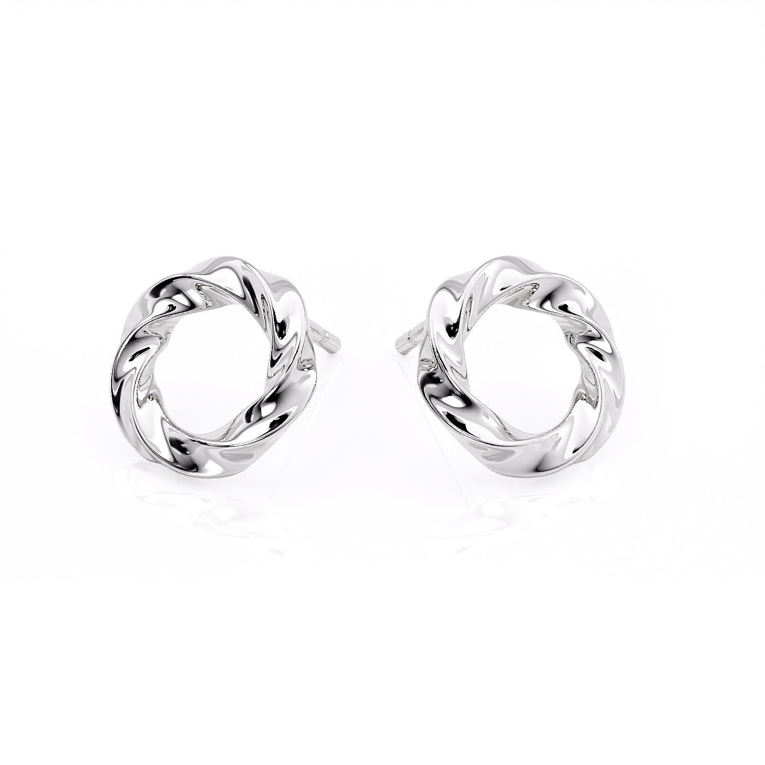 Jewelry Spiralle Earring Printable model 3D print model_6