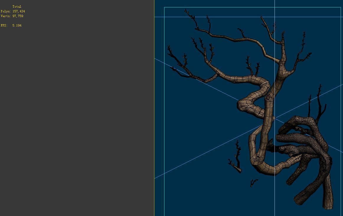 Game Model - Hanging Garden - Cloud Tree 02 3D model_1