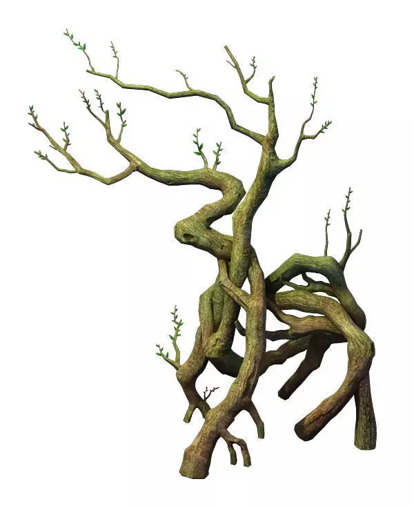 Game Model - Hanging Garden - Cloud Tree 02 3D model_0