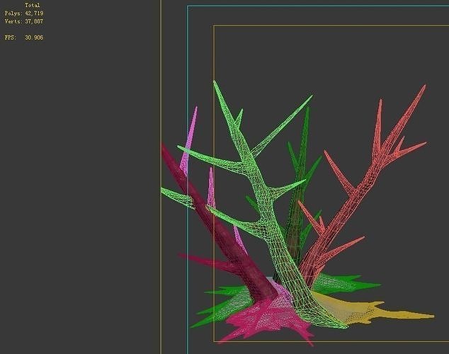 Game model - dead branches 3D model