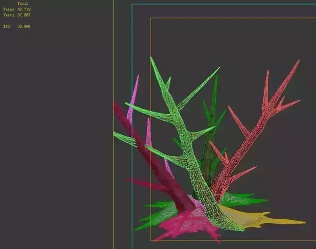 Game model - dead branches 3D model
