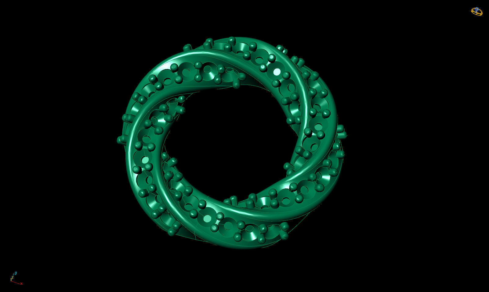 Jewelry Spiralle Earrings with stones Printable model 3D print model_3