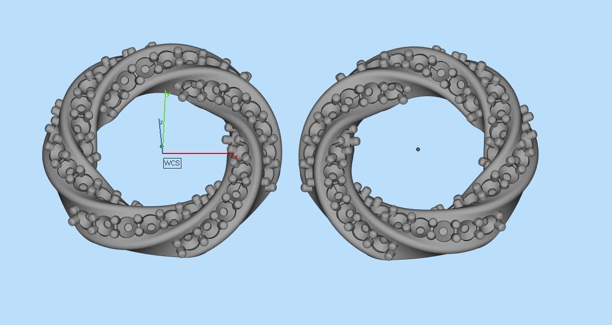 Jewelry Spiralle Earrings with stones Printable model 3D print model_6