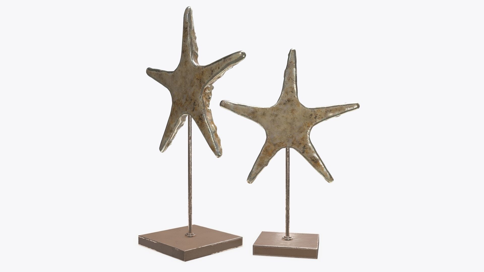 Sea star sculpture 3D model_2
