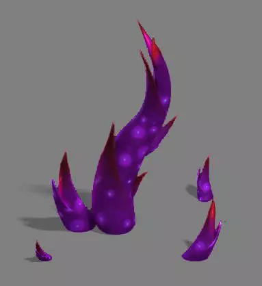 Magic territory - plant 02 3D model_0