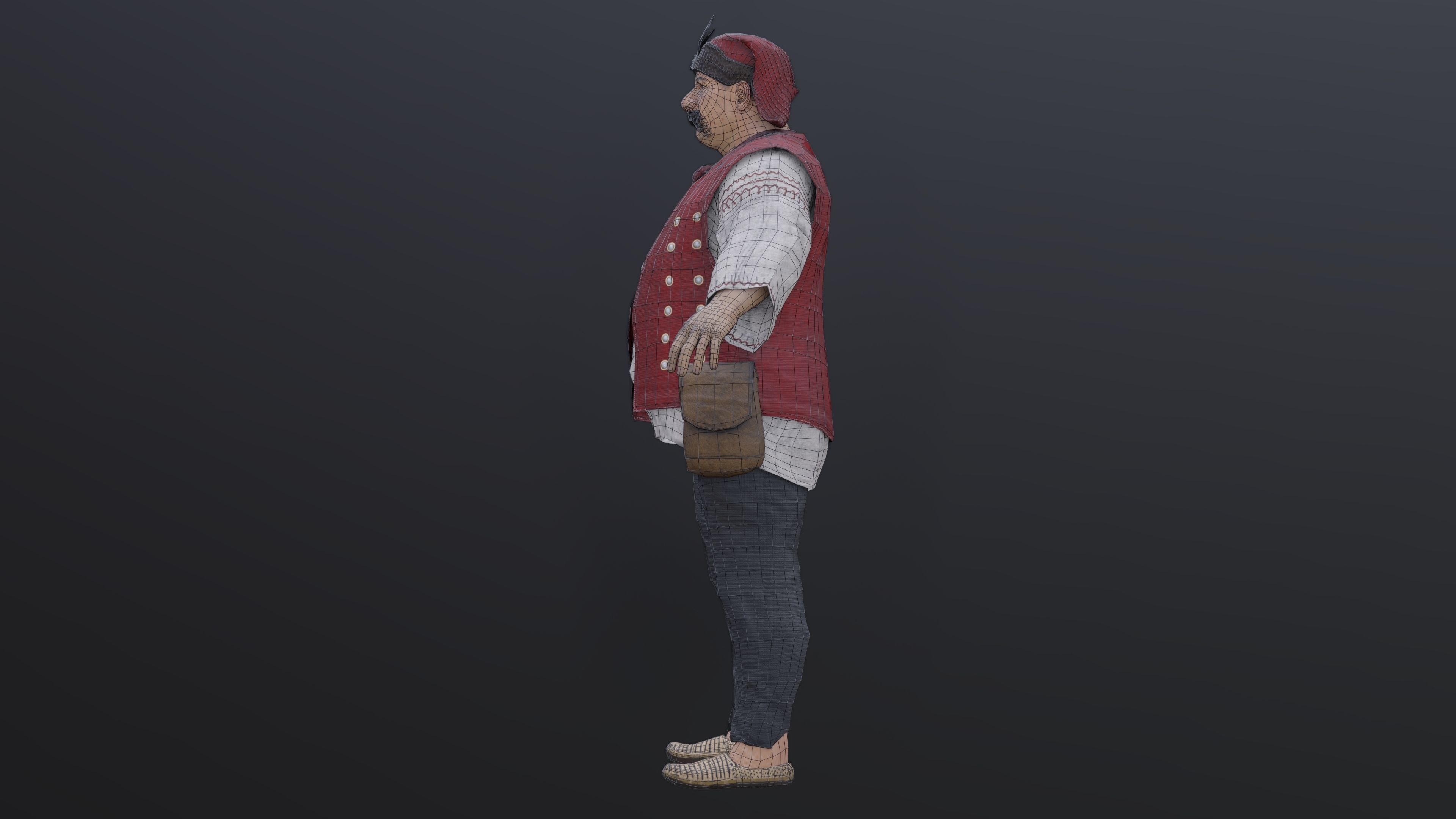 Medieval European Pirate Warriors Low-poly 3D model_26