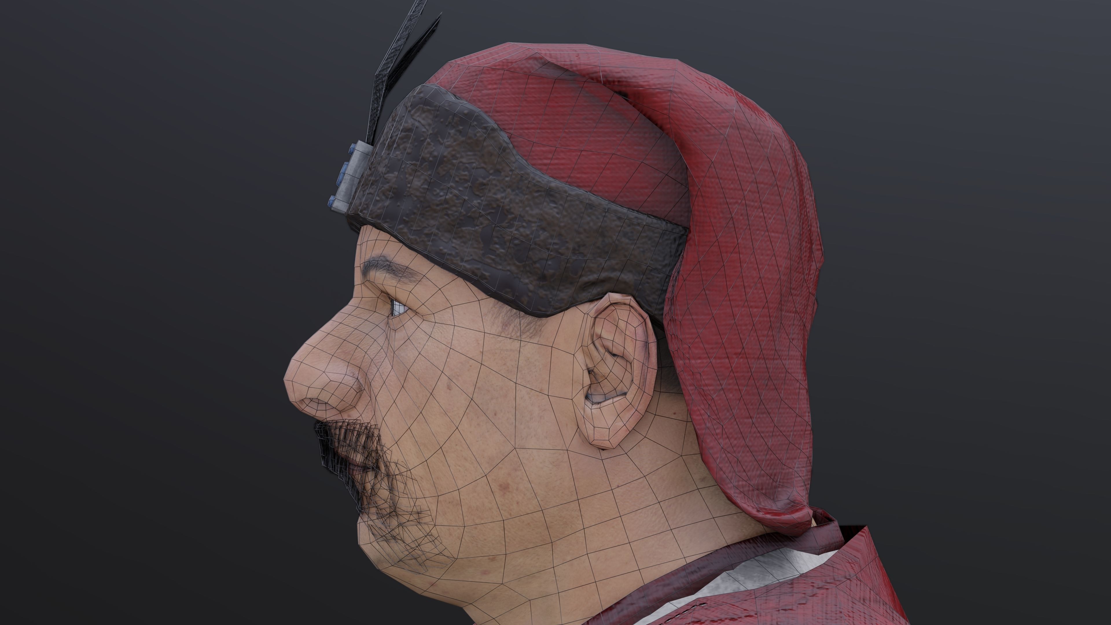 Medieval European Pirate Warriors Low-poly 3D model_25