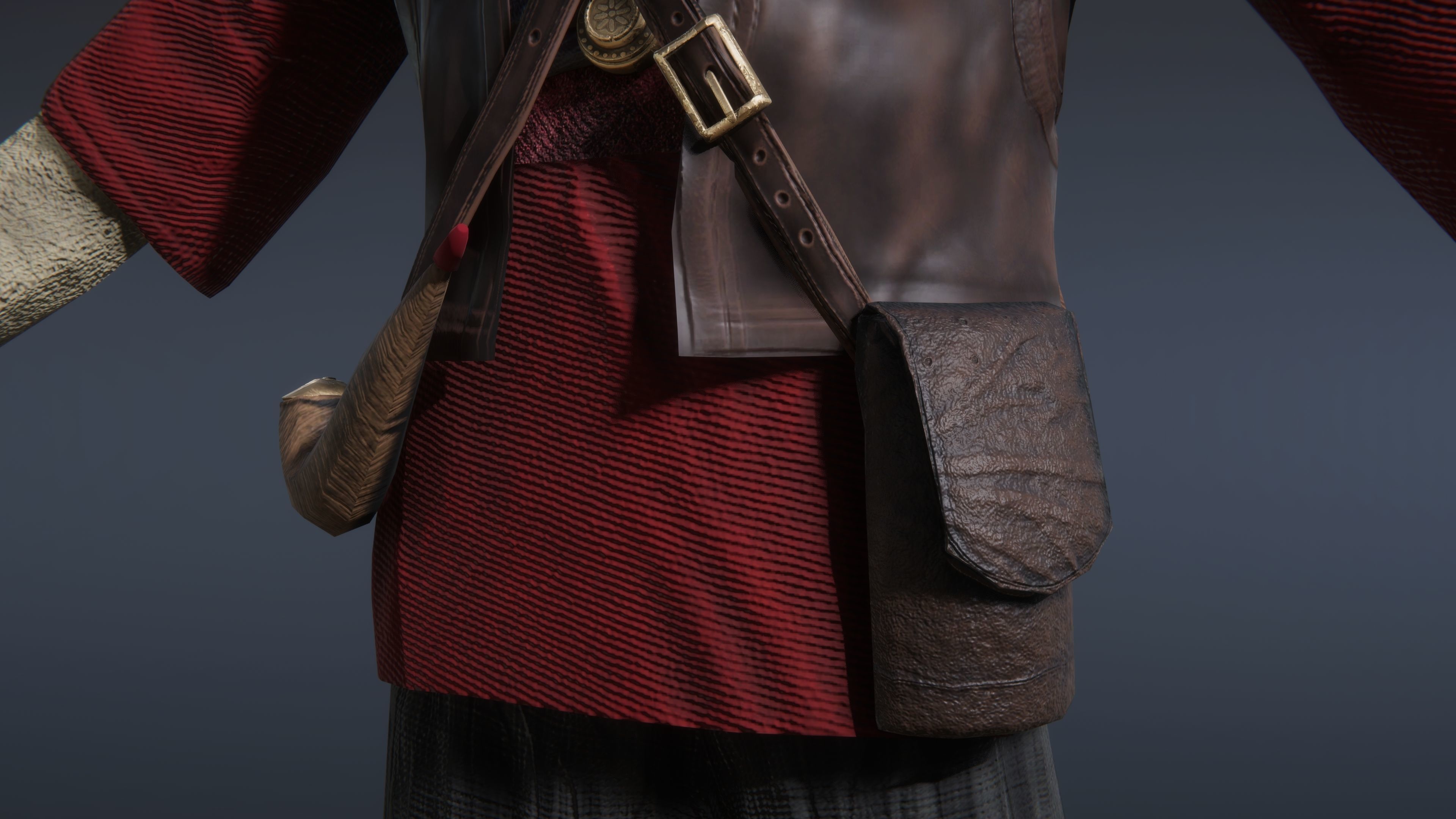 Medieval European Pirate Warriors Low-poly 3D model_9