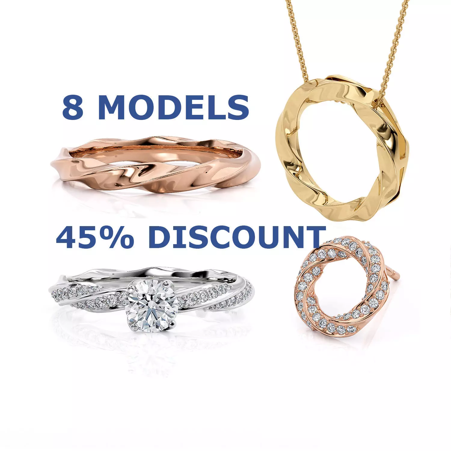 Jewelry Spiralle Collection of printable models _0