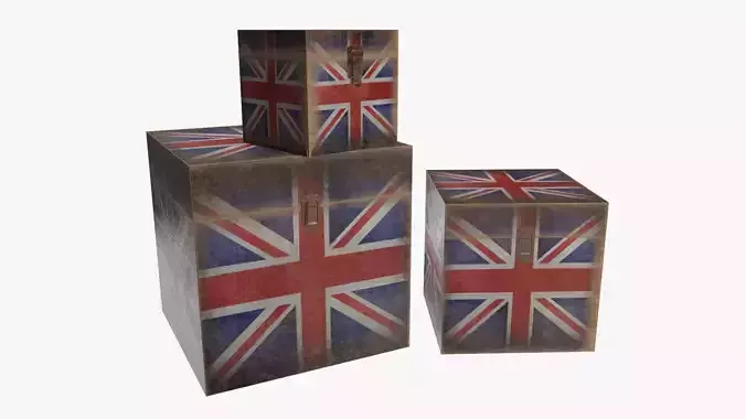 Wooden box trunk decor lock