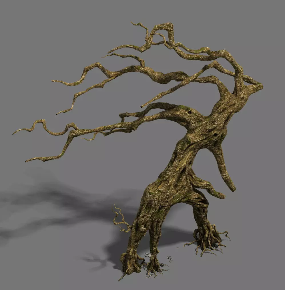Strange - dead tree 3D model_0